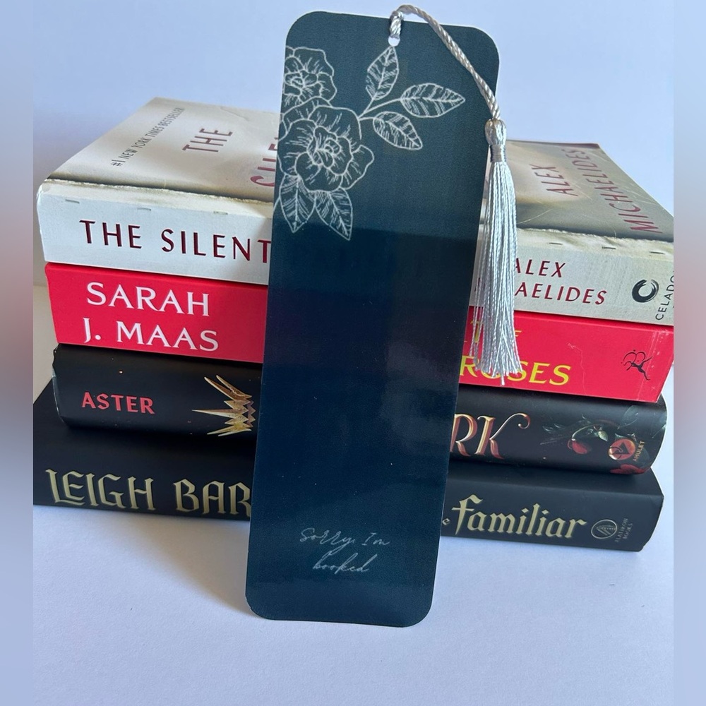 Sorry I'm Booked Handmade Bookmark